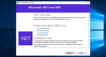.NET 5 Preview 4 Installer