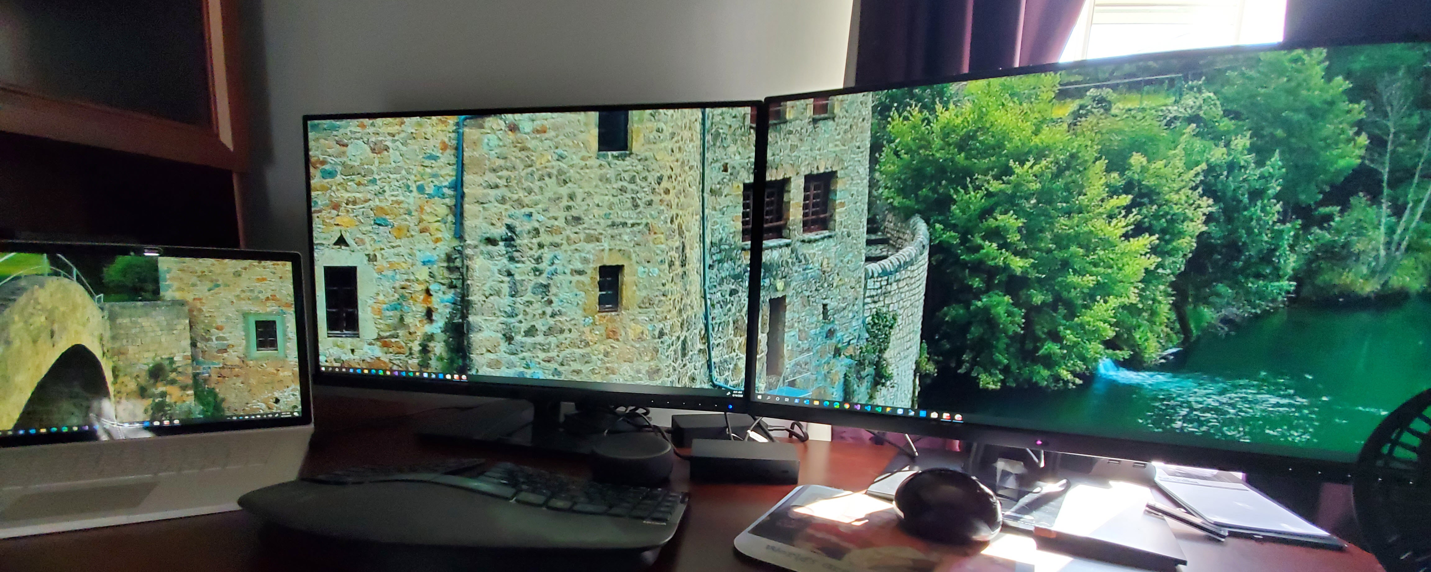 surface book 2 3 external monitors