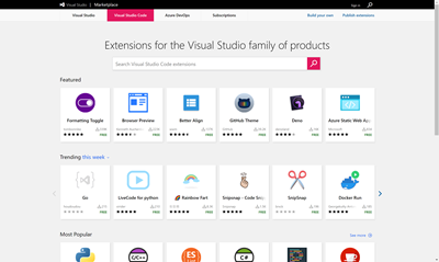 microsoft visual studio marketplace