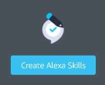 Create Alexa Skills option from the Amazon Alexa developer account screen