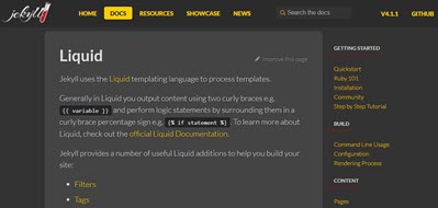 Jekyll Liquid Documentation