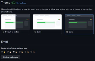 GitHub Dark Theme