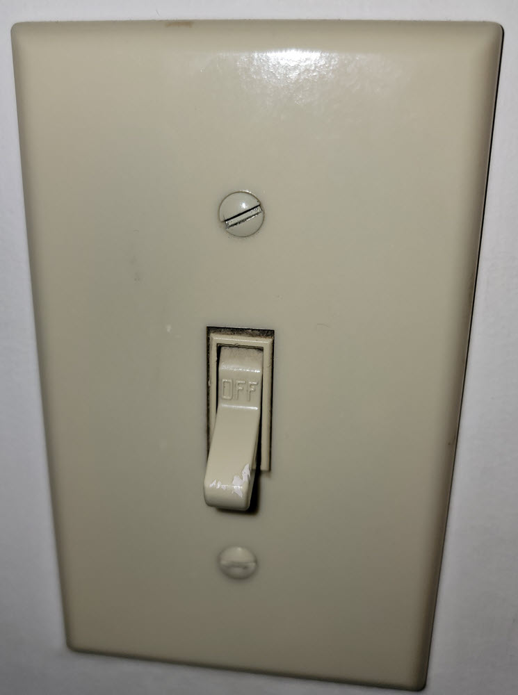 Ivory Light Switch