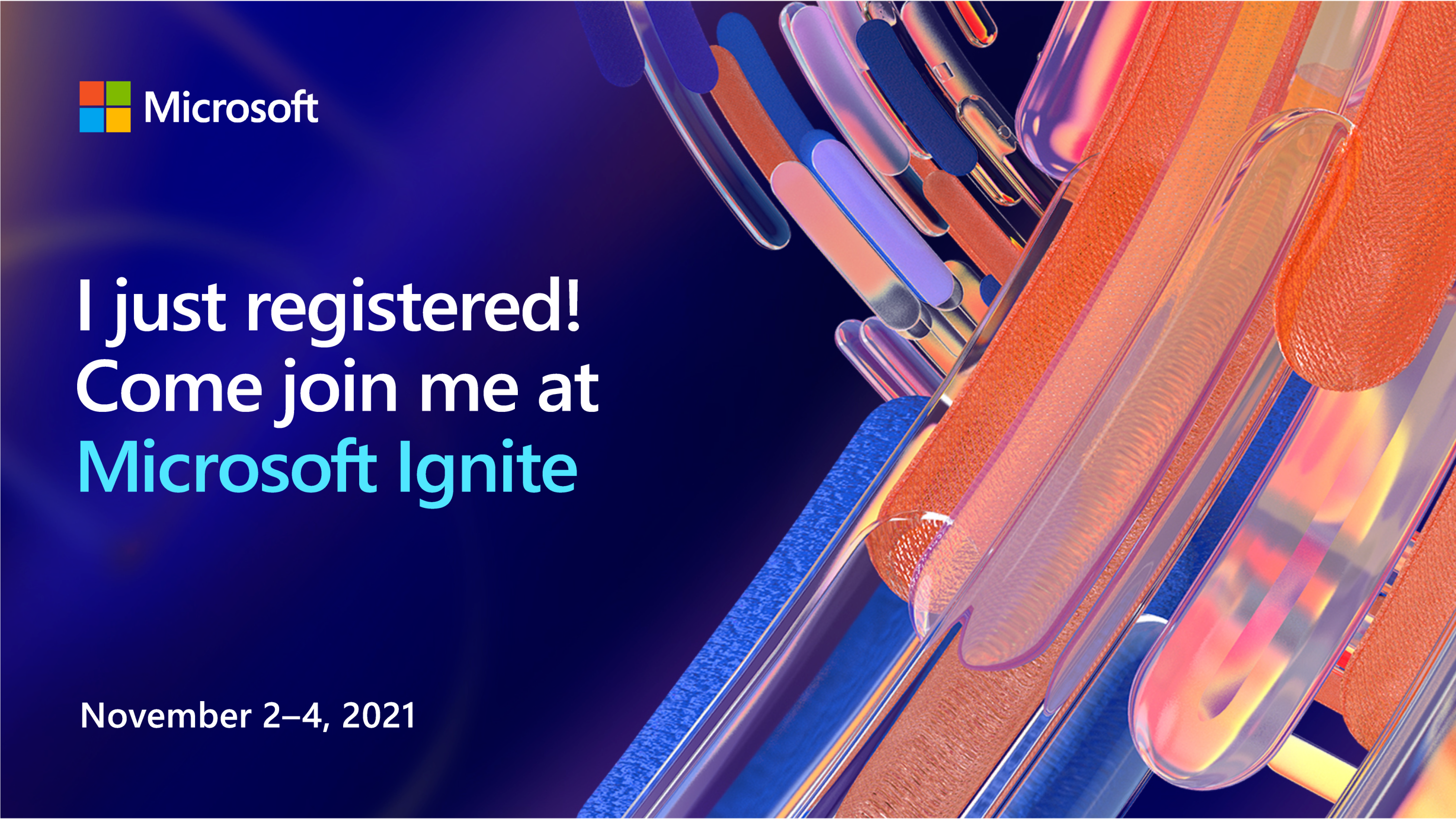 I just registered for Microsoft Ignite. Join me by clicking here.
