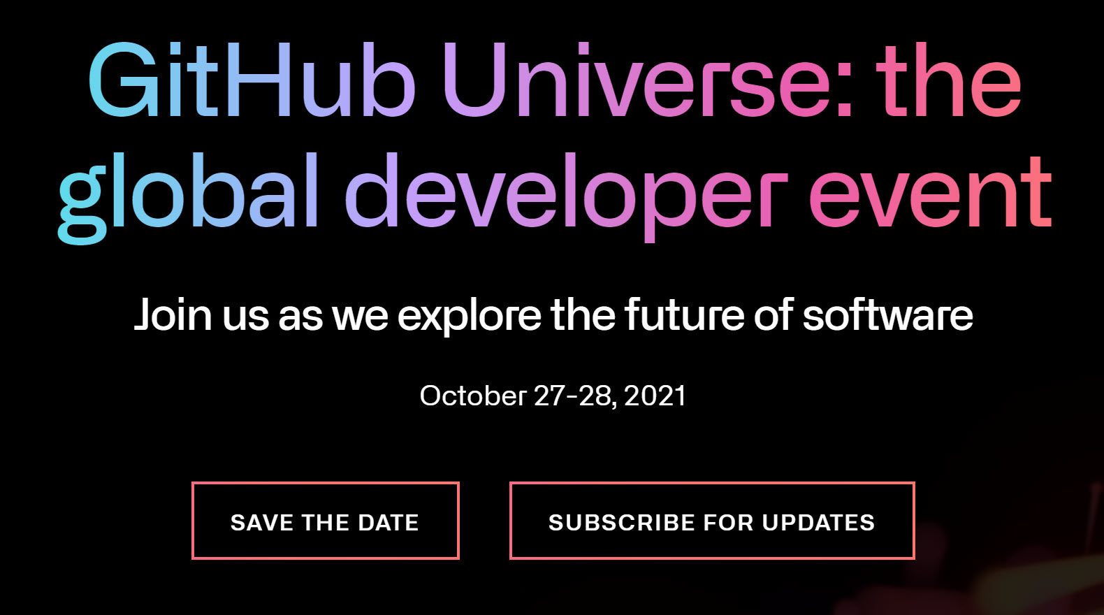 GitHub Universe Registration