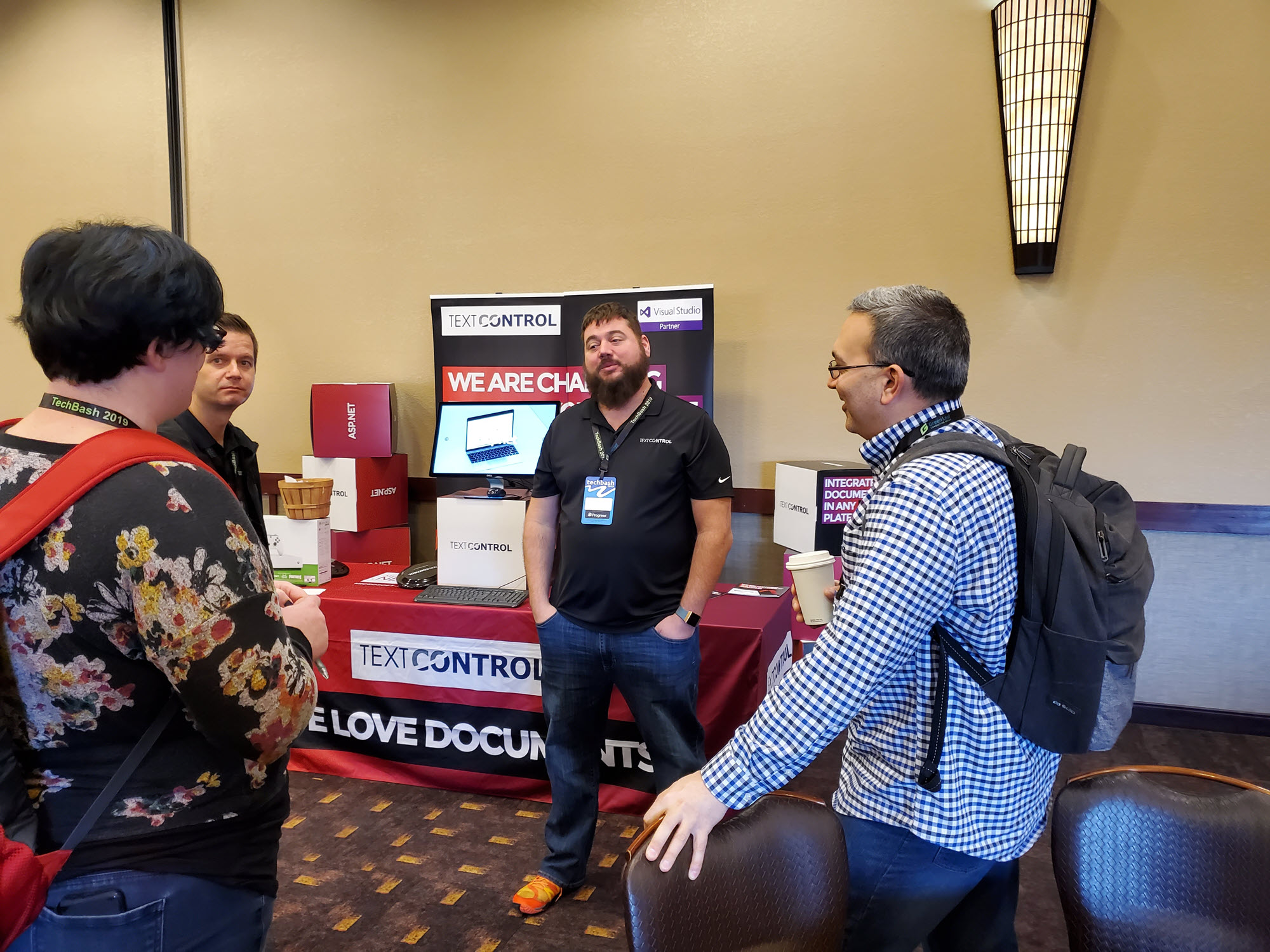 Sponsor area at TechBash 2019